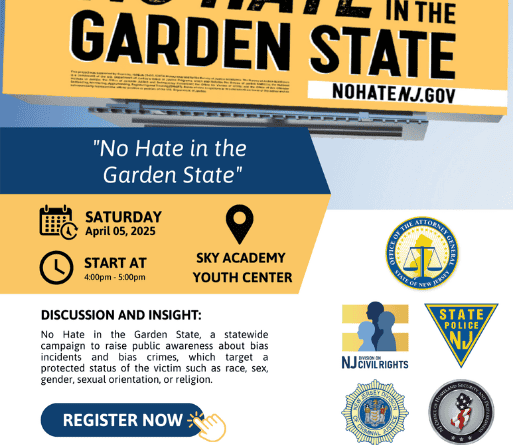 No Hate In NJ – Youth